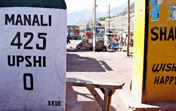 Upshi Village in Ladakh